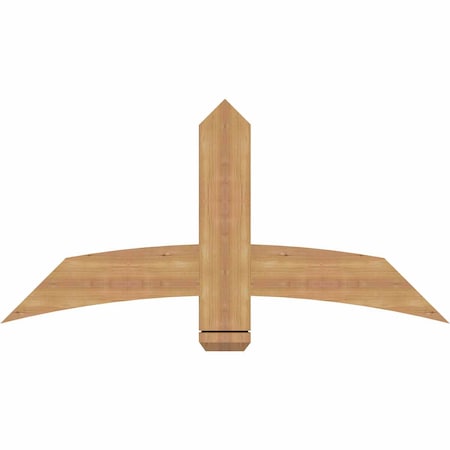 Ekena Millwork Bellingham Timber Gable Bracket, Western Red Cedar, 48"W x 24"H x 1 1/2"D x 5 1/2"F, 12/12 Pitch GBW048X24X0206BEL00SWR
